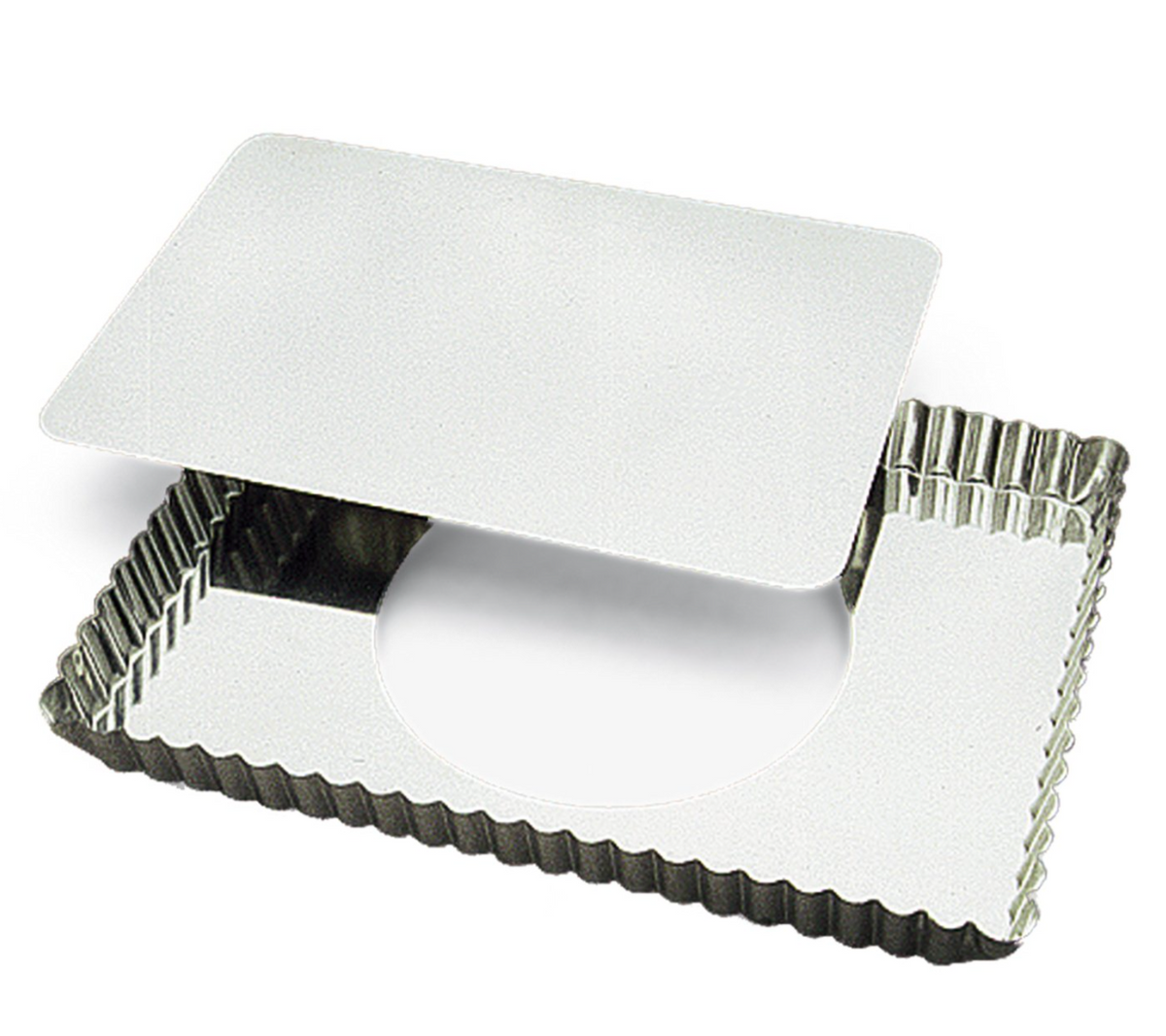 Gobel Fluted Rectangle Tart Mold – 11.5&quot; x 8&quot; x 1&quot; / 29 x 20.5 x 2.5 cm