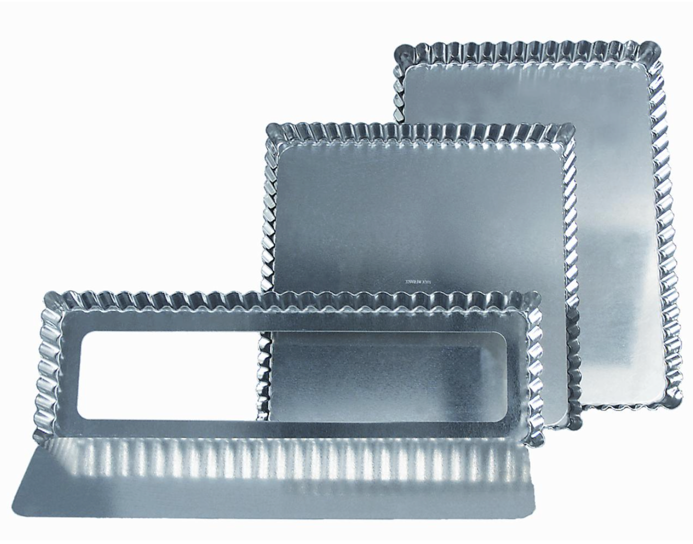 Gobel Fluted Rectangle Tart Mold – 11.5" x 8" x 1" / 29 x 20.5 x 2.5 cm