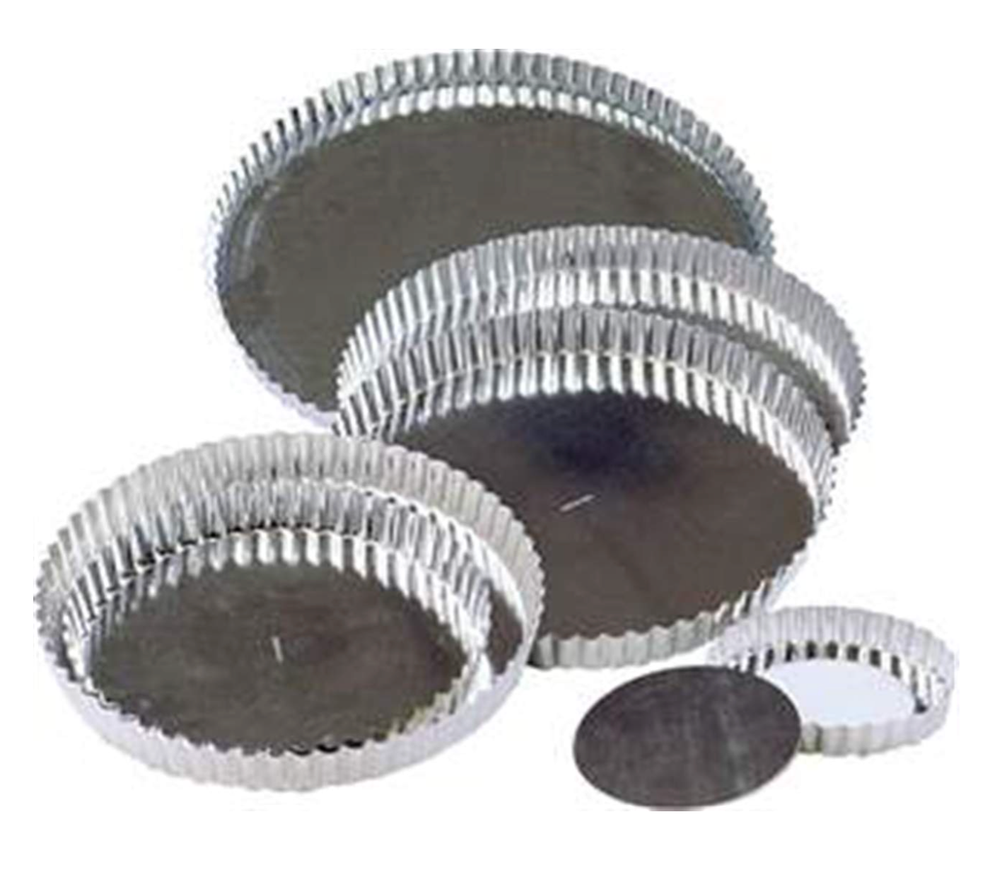 Gobel Fluted Round Quiche Mold – 9.5" x 1" / 24 x 2.5 cm