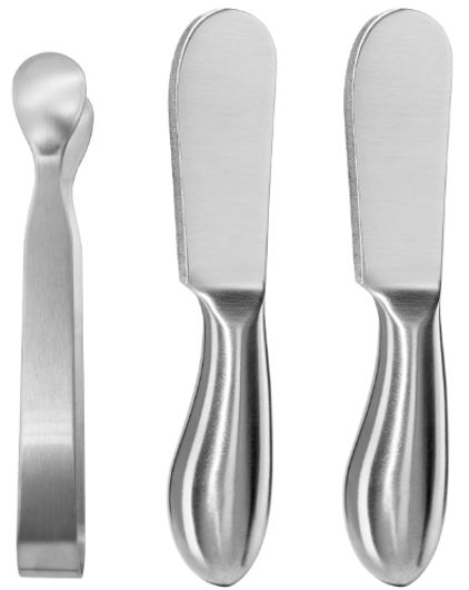 Oggi 3-Piece Charcuterie Set – Stainless Steel