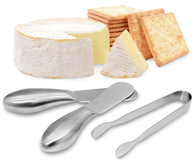 Oggi 3-Piece Charcuterie Set – Stainless Steel