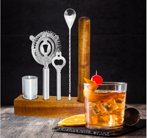 Oggi 6-Piece Bar Set with Stand