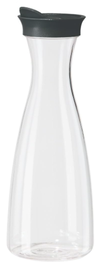 Oggi Carafe – 1.6 L – Clear / Black