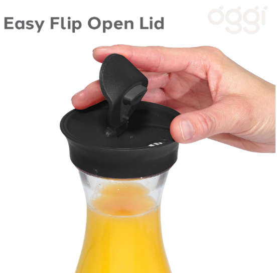 Oggi Carafe – 1.6 L – Clear / Black