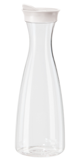 Oggi Carafe – 1.6 L – Clear / White