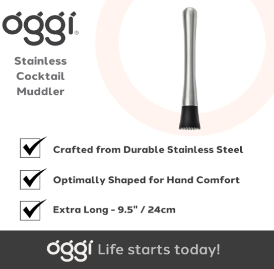 Oggi Bar™ Cocktail Muddler
