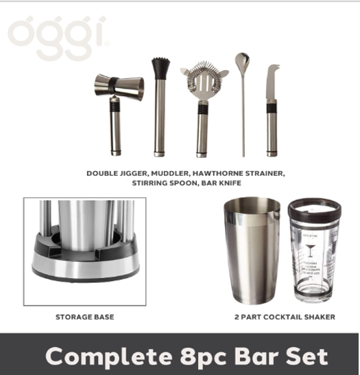Oggi Complete Bar Set – 8-Piece