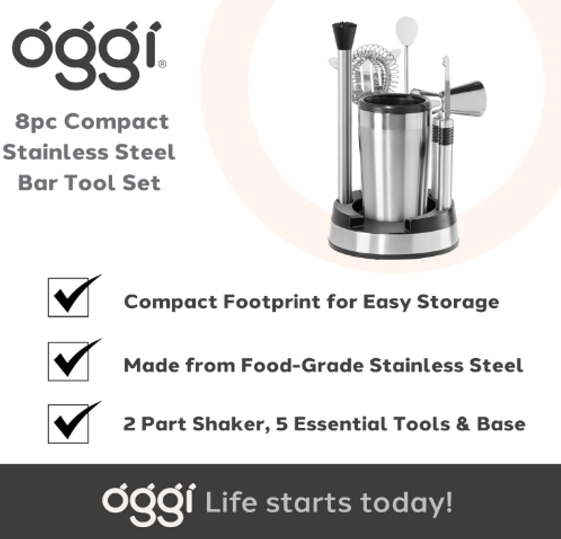 Oggi Complete Bar Set – 8-Piece
