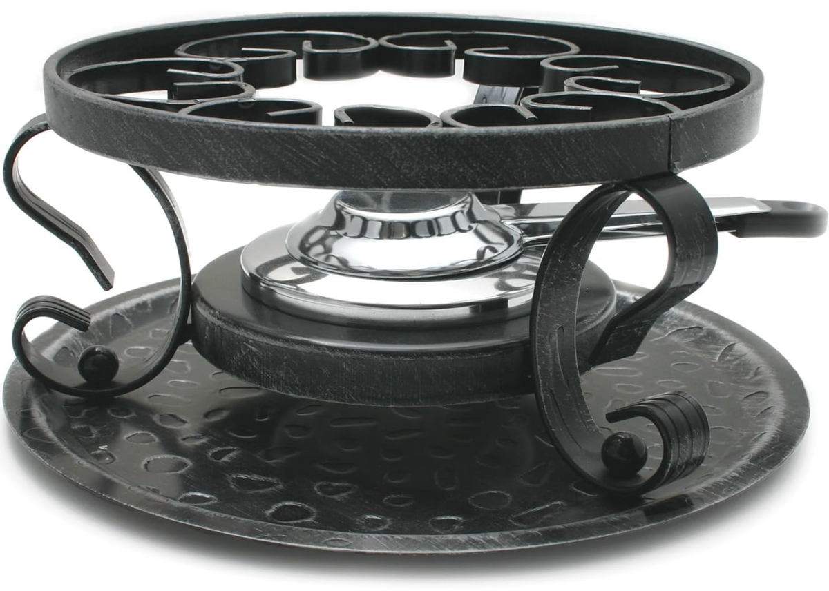 Swissmar Lugano Cast Iron Cheese Fondue Set – Deep Blue