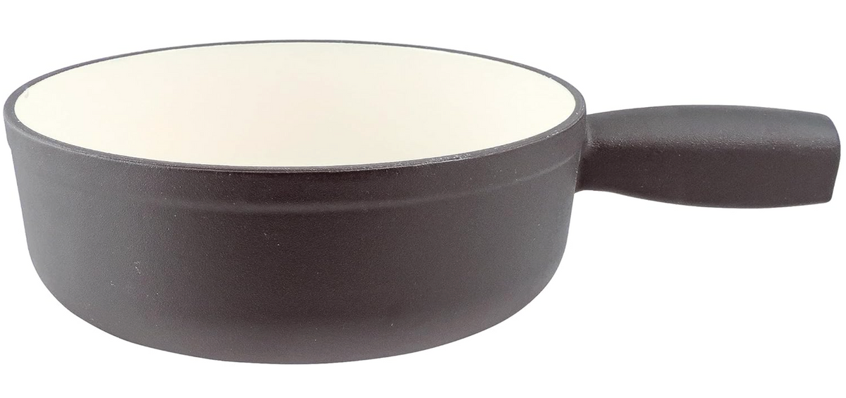 Swissmar Lugano Cast Iron Cheese Fondue Set – Black Matte
