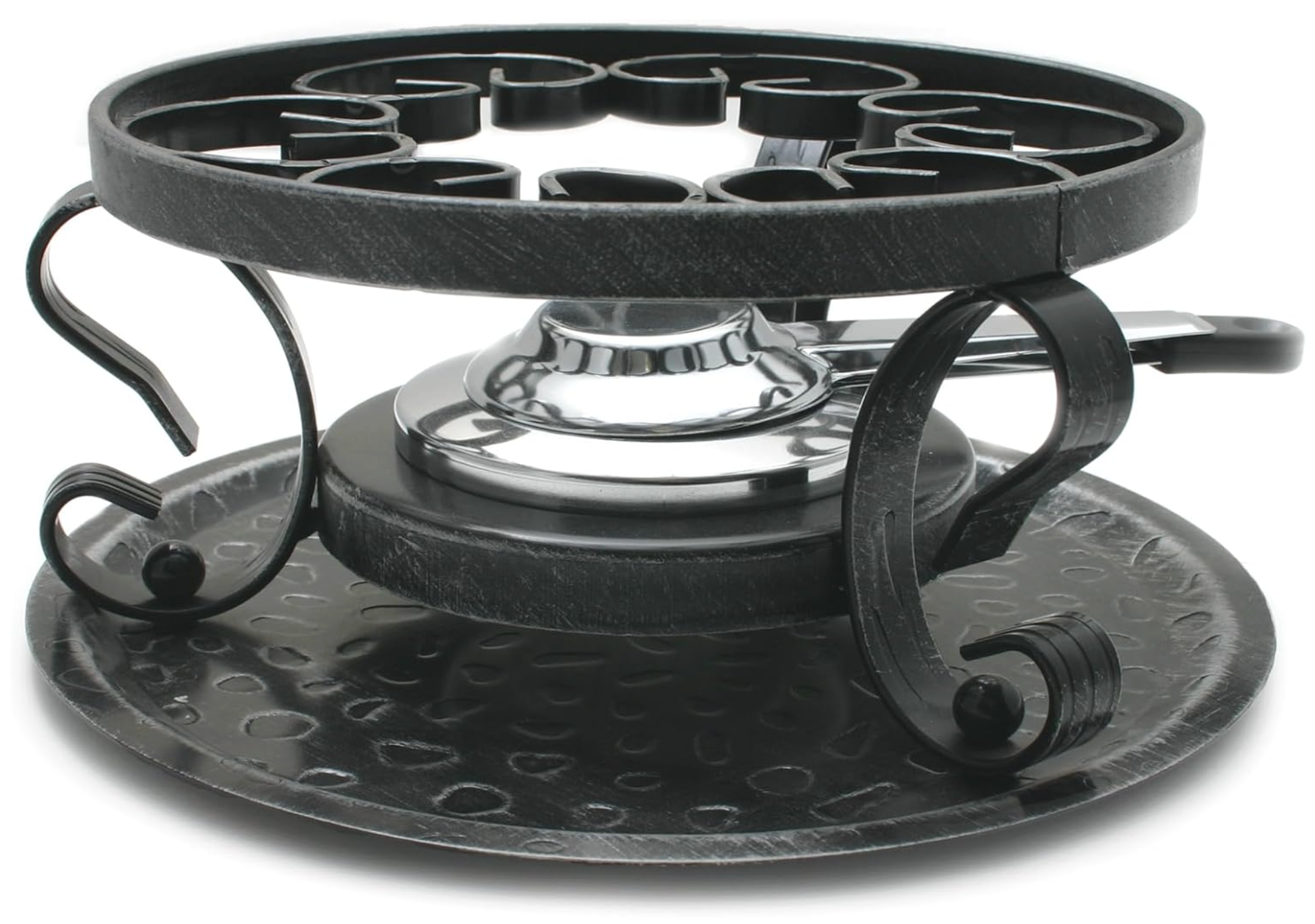 Swissmar Lugano Cast Iron Cheese Fondue Set – Cherry Red