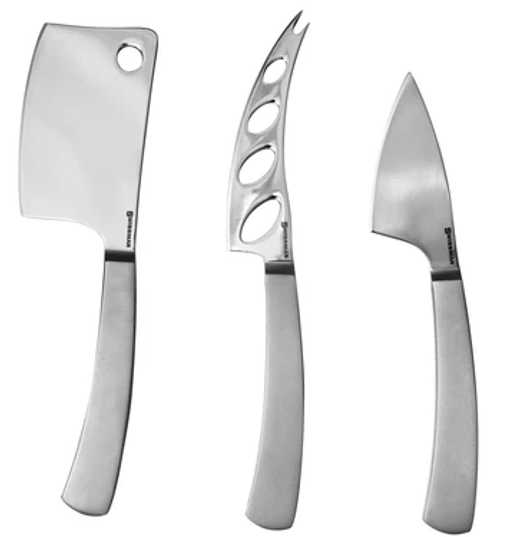 Swissmar Barcelona 3-Piece Cheese Knife Set – Soft, Cleaver & Plane