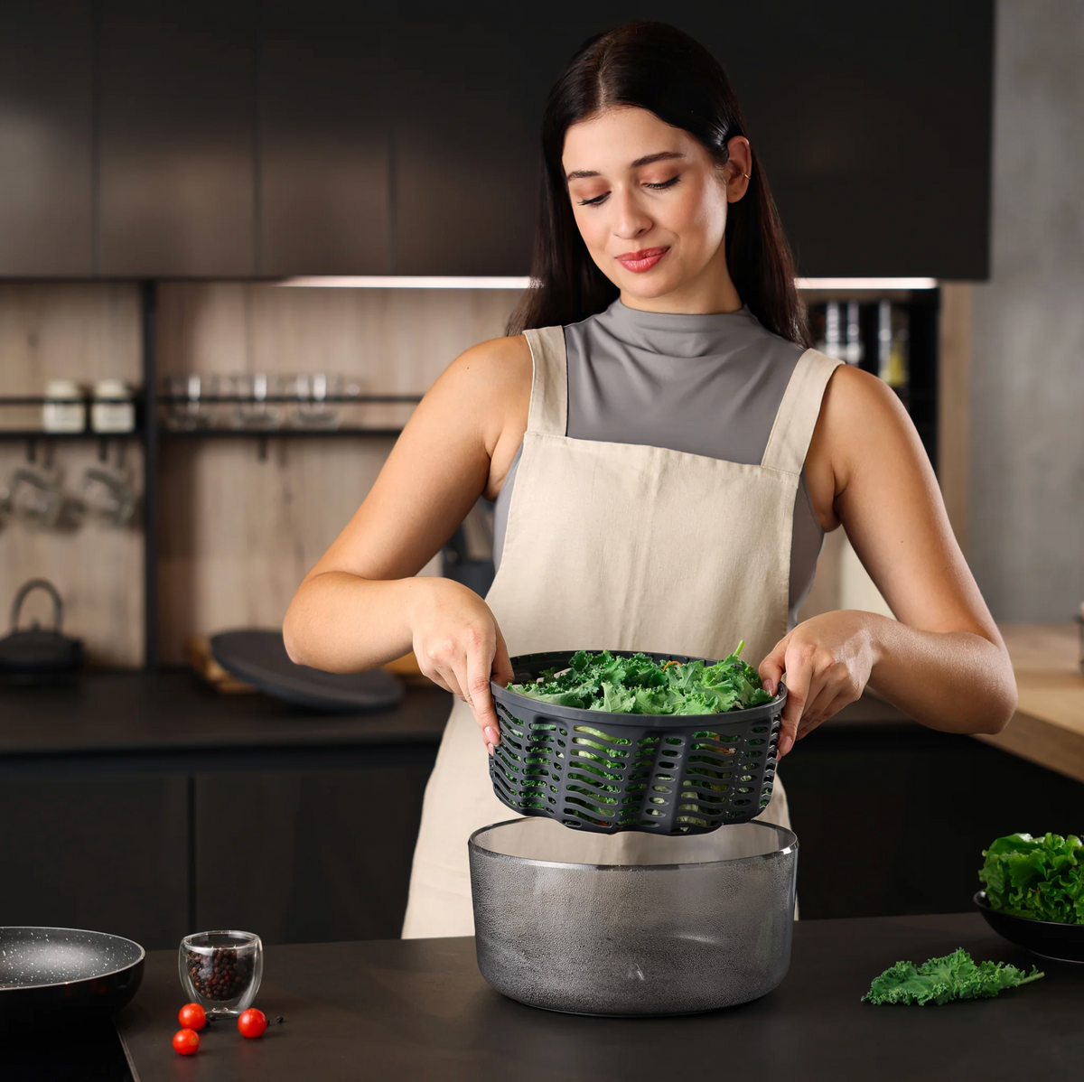 Zyliss Easy Spin Salad Spinner – Large