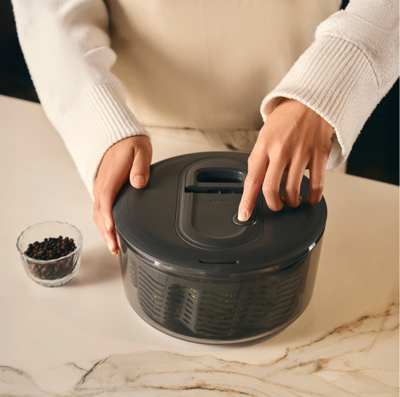 Zyliss Easy Spin Salad Spinner – Large