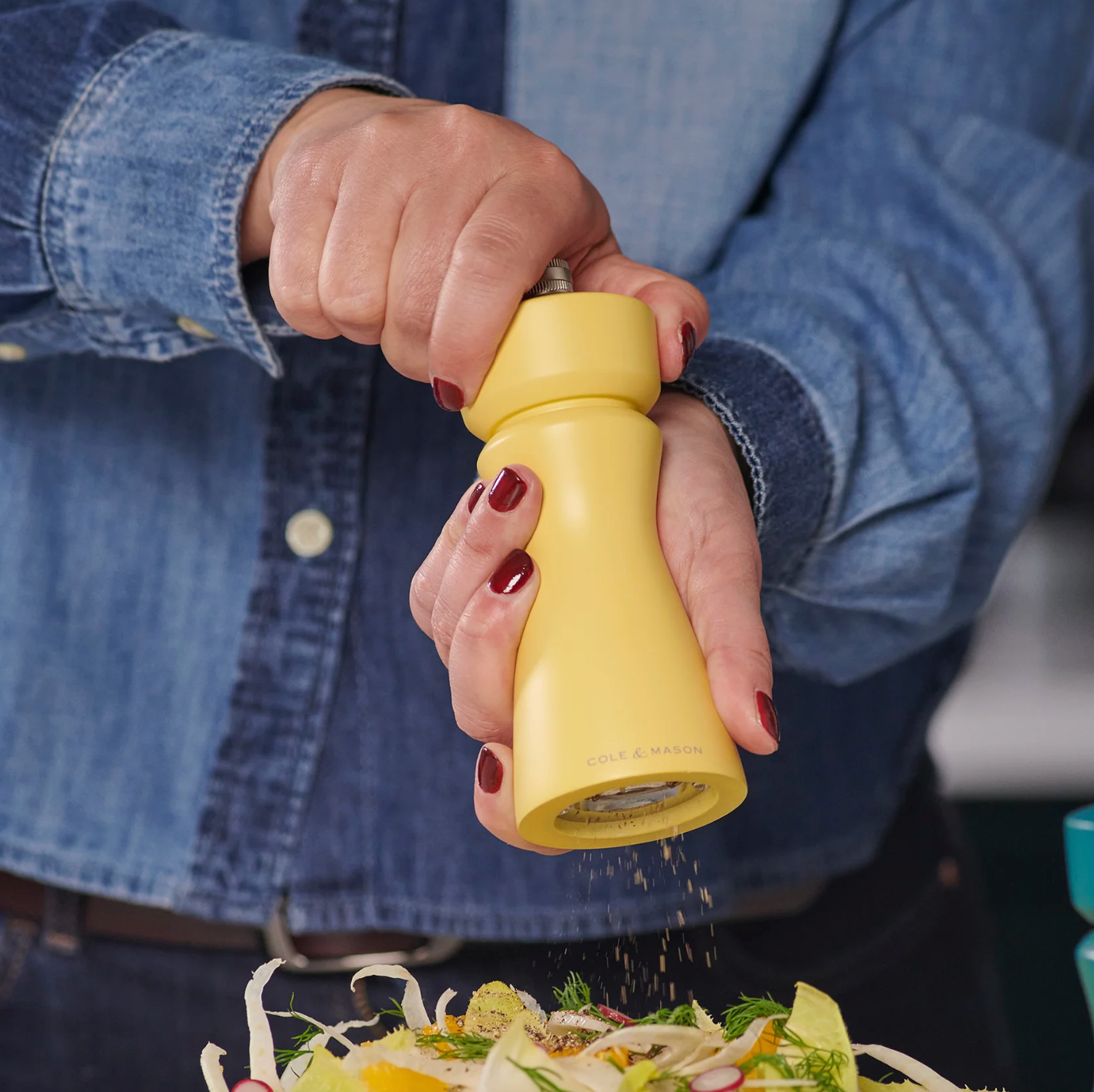 Cole & Mason Kenton Salt & Pepper Mill – Turmeric