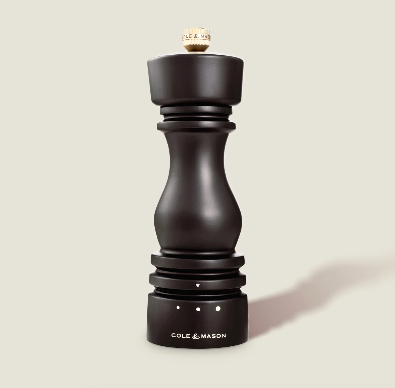 Cole & Mason London Grind Select Salt Mill – Chocolate Wood – 7" / 18 cm