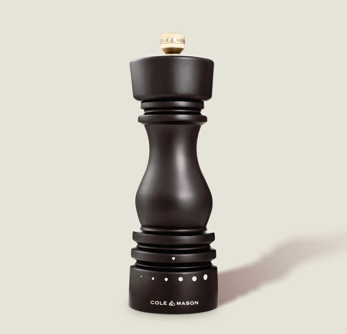 Cole &amp; Mason London Grind Select Pepper Mill – Chocolate Wood – 7&quot; / 18 cm