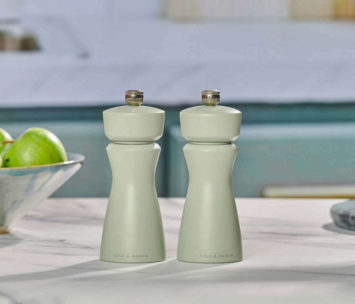 Cole & Mason Kenton Salt & Pepper Mill – Sage