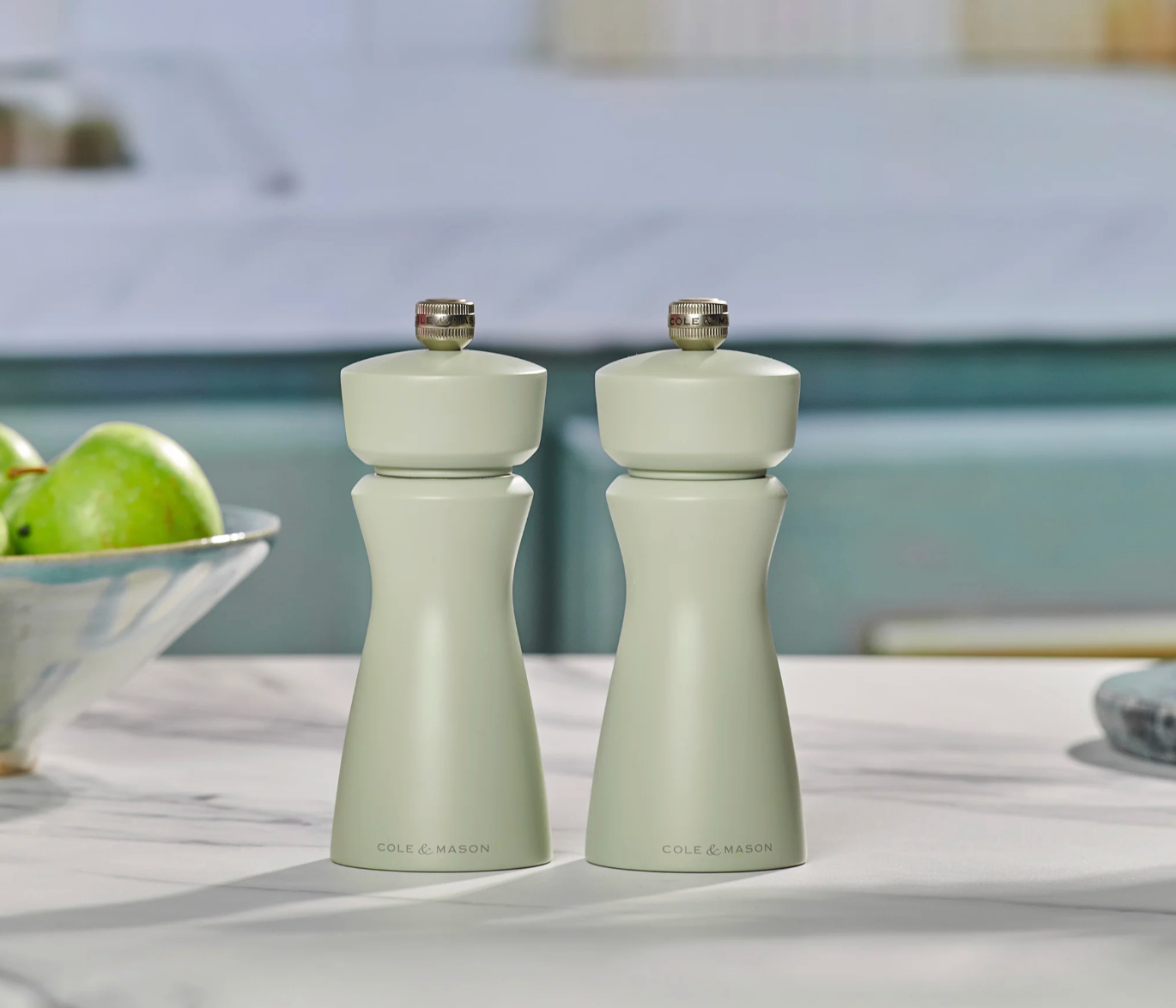 Cole & Mason Kenton Salt & Pepper Mill – Sage