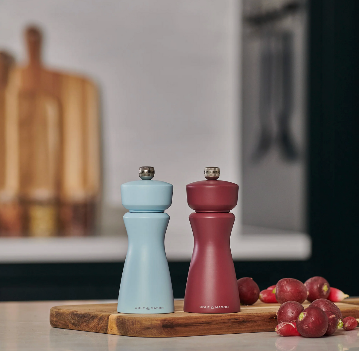 Cole & Mason Kenton Salt & Pepper Mill – Blue Salt