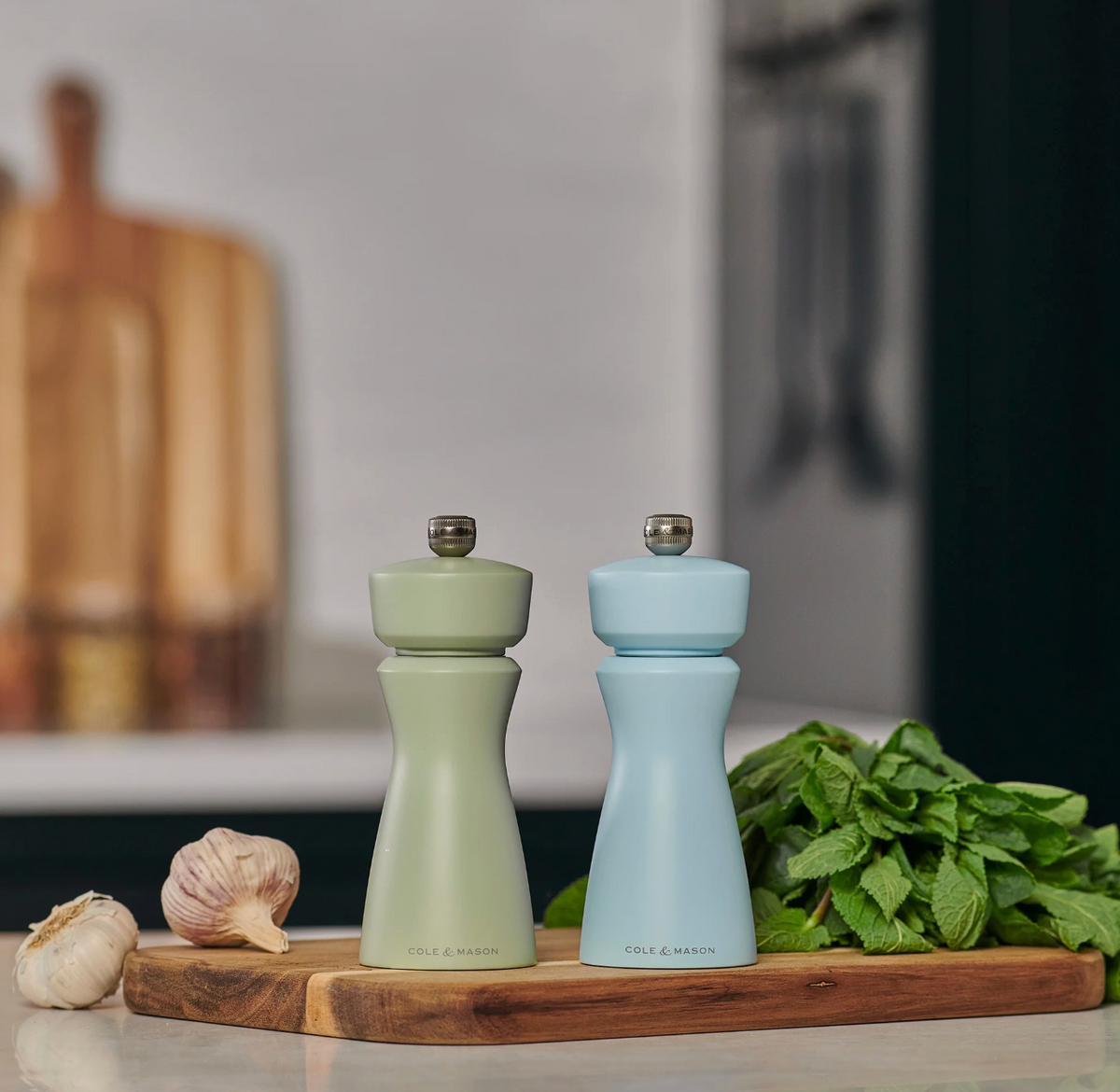 Cole & Mason Kenton Salt & Pepper Mill – Blue Salt