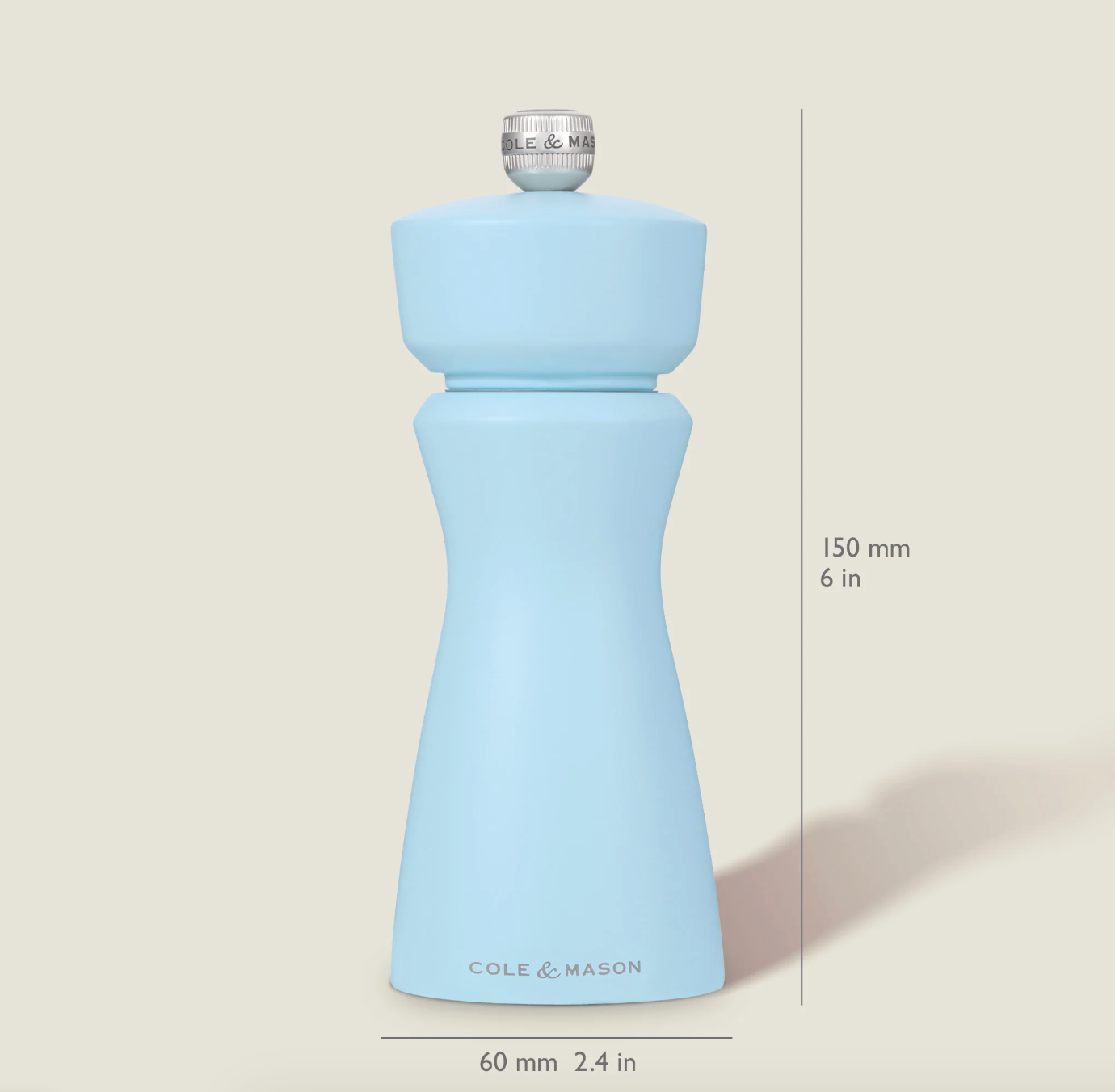 Cole & Mason Kenton Salt & Pepper Mill – Blue Salt