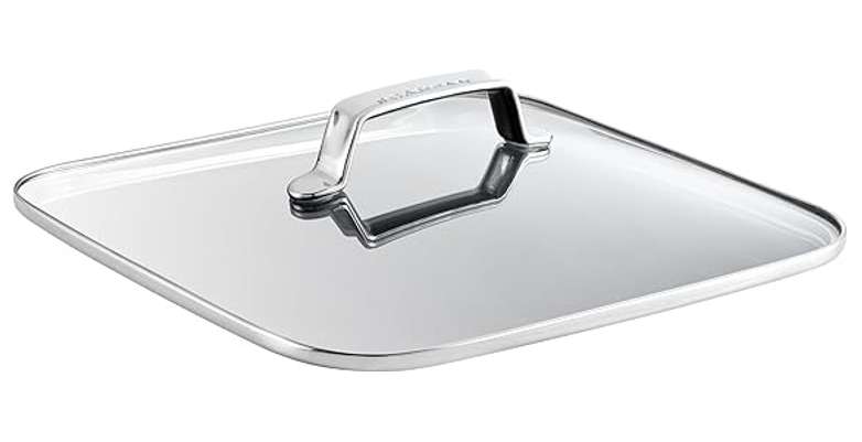 Scanpan TechnIQ Glass Lid for Square Roasting Pan – 28 x 28 cm / 4.8 L