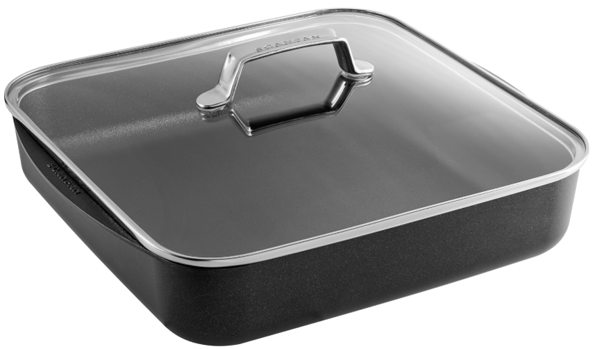 Scanpan TechnIQ Glass Lid for Square Roasting Pan – 33 x 33 cm / 6.3 L