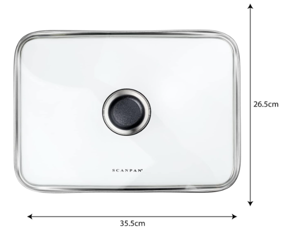 Scanpan Classic Glass Lid for Roasting Pan – 35.5 x 26.5 cm