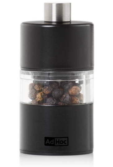 AdHoc Classic MiniMill Pepper / Salt Mill – Black – 2.4&quot; / 6.2 cm