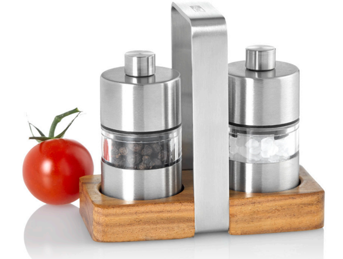 AdHoc Menage MiniMill Salt and Pepper Mill Set – 3.3" / 8.5 cm