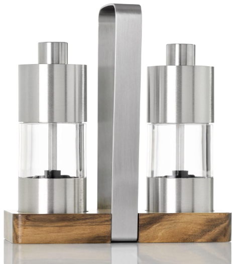 AdHoc Menage Classic Salt and Pepper Mill Set – 6.3" / 16 cm