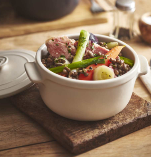 Emile Henry Solo Casserole – Opale – 17 × 13.5 cm / 0.55 L