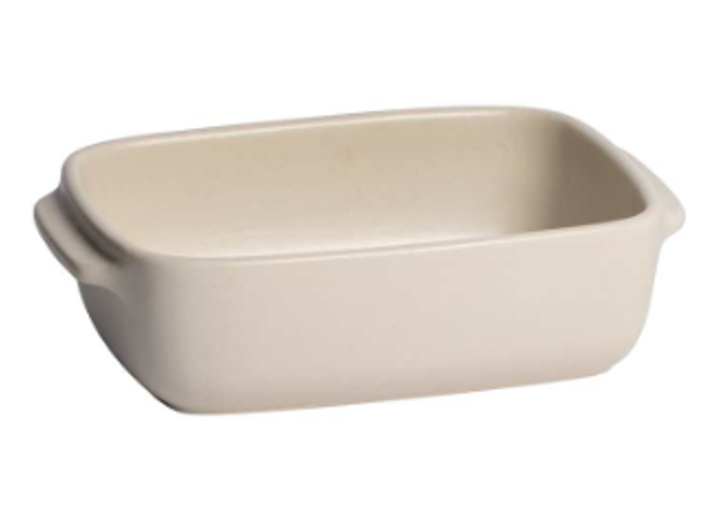 Emile Henry Solo Rectangular Dish – Opale – 18 × 12 cm / 0.6 L