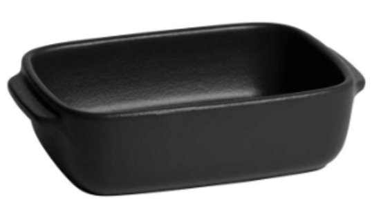 Emile Henry Solo Rectangular Dish – Basalte – 18 × 12 cm / 0.6 L