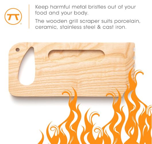 Outset Verde Collection Natural Wood Grill Scraper 10"