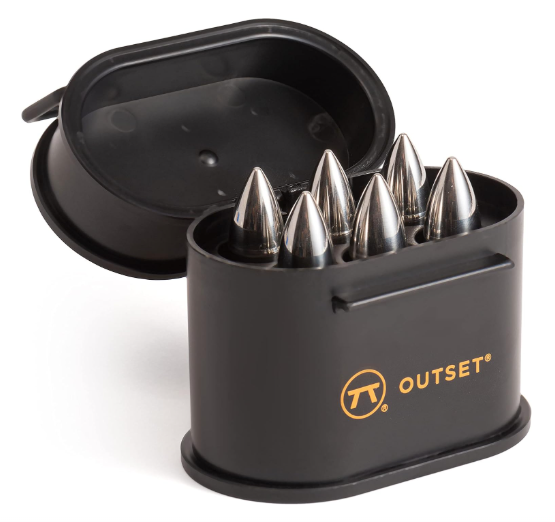 Outset Bullet Whiskey Chillers with Ammo Case