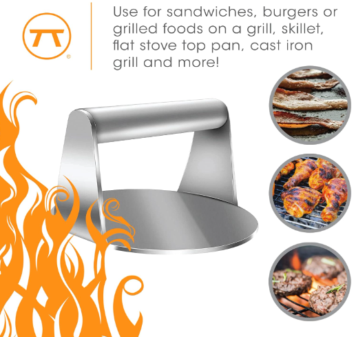 Outset Burger Smasher – Stainless Steel Grill Press