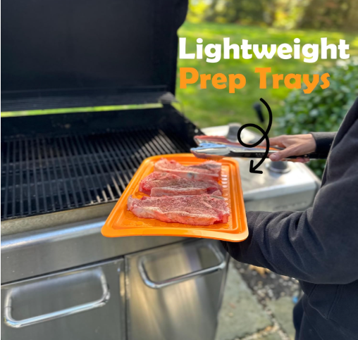 Outset Large BBQ Prep Trays – Set of 2