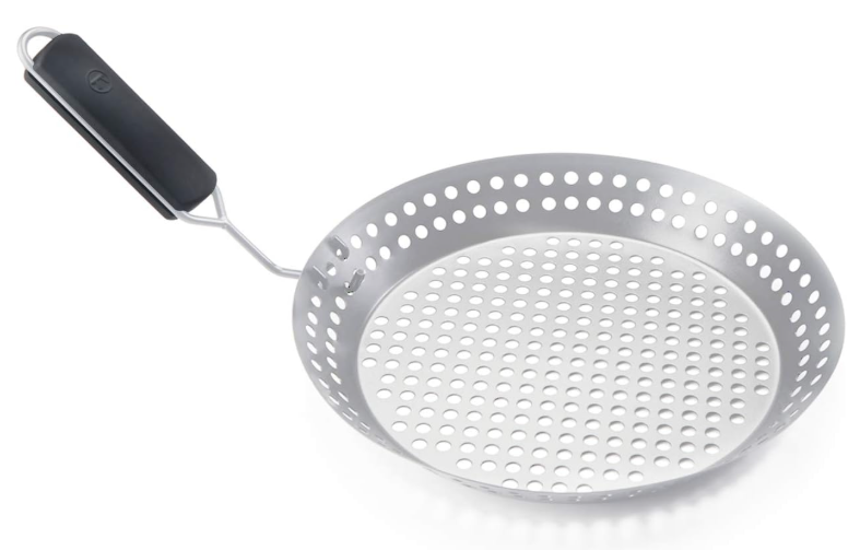 Outset Perforated Grill Skillet with Removable Handle – 12&quot; SS