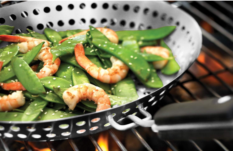 Outset Perforated Grill Skillet with Removable Handle – 12" SS