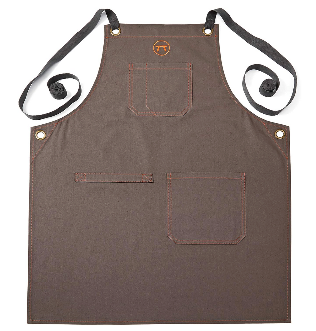 Outset Canvas Griller’s Apron – Brown with Multi-Pockets by Kitchen Niche