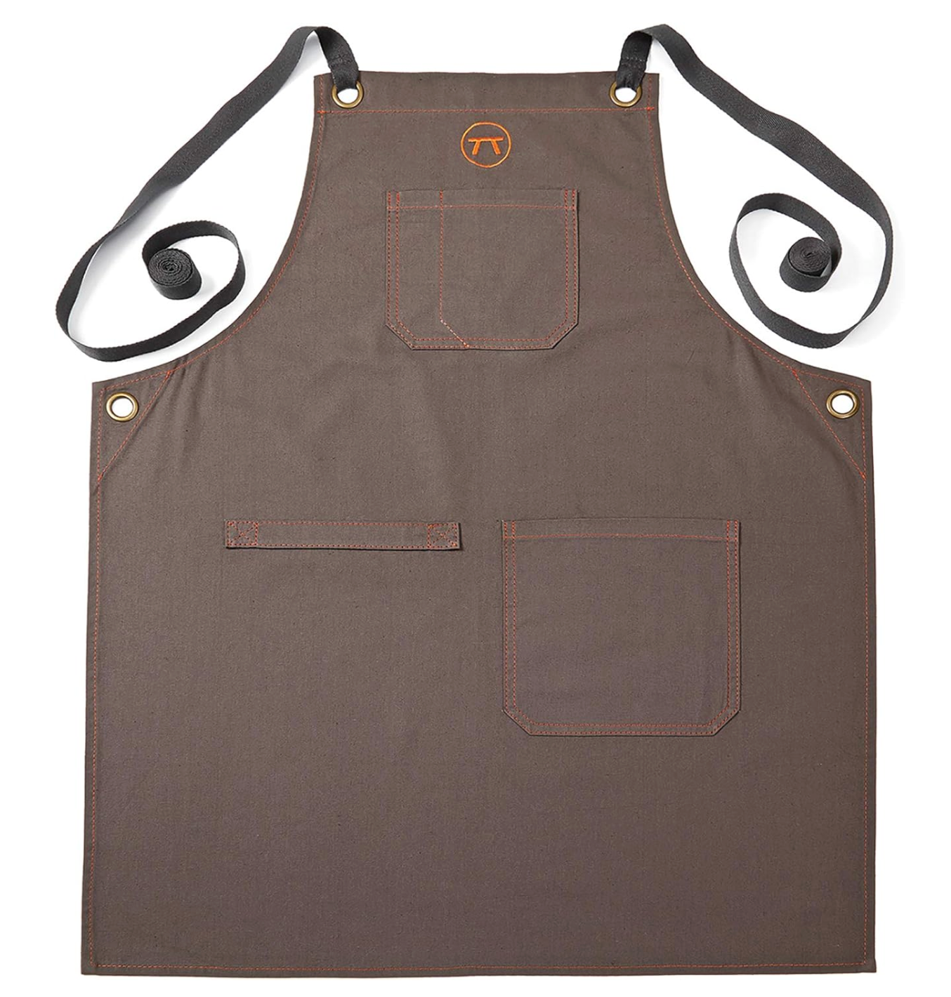 Outset Canvas Griller’s Apron – Brown with Multi-Pockets by Kitchen Niche