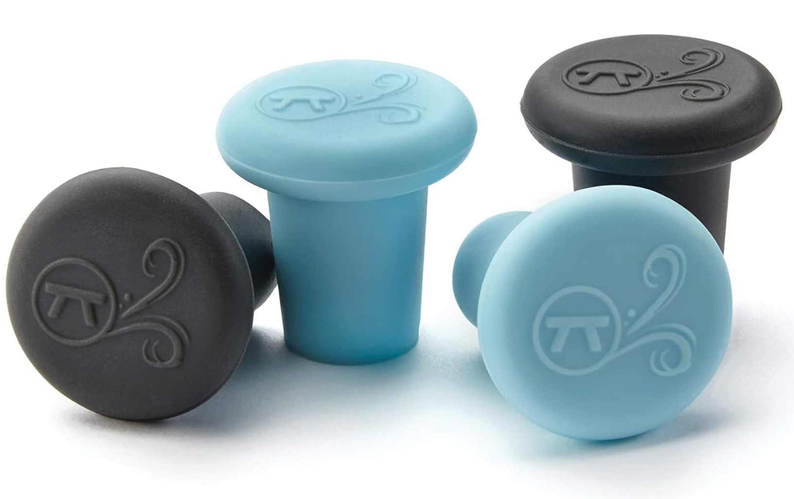 Outset Wine Bottle Stoppers – Silicone, Set of 4