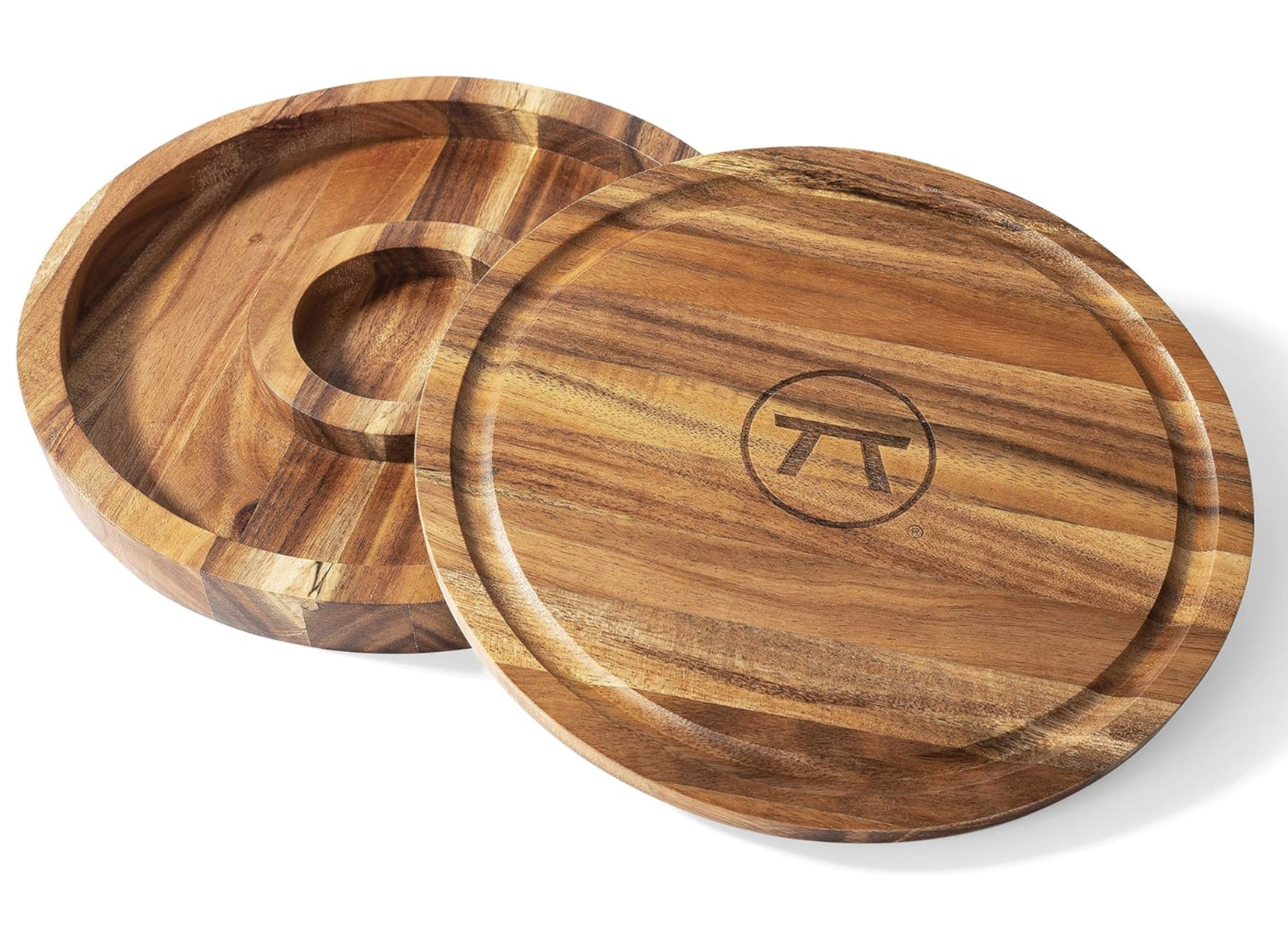 Outset 3-in-1 Acacia Wood Salt Rimmer & Cutting Board Container