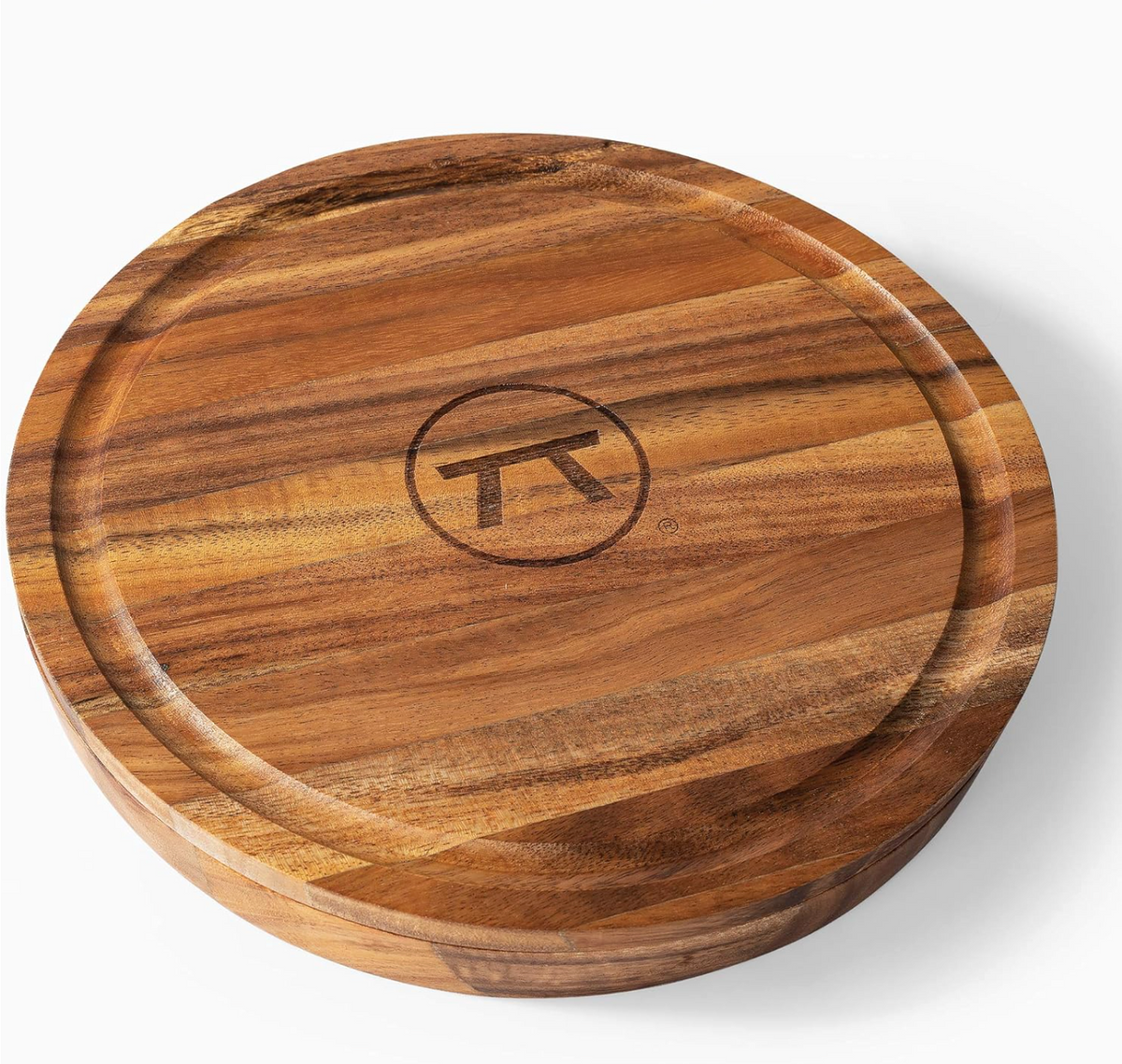 Outset 3-in-1 Acacia Wood Salt Rimmer & Cutting Board Container