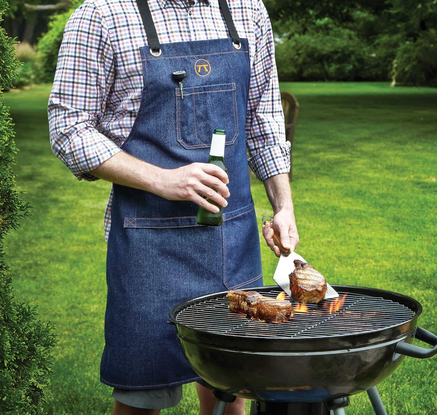 Outset Blue Denim Griller’s Apron – One Size