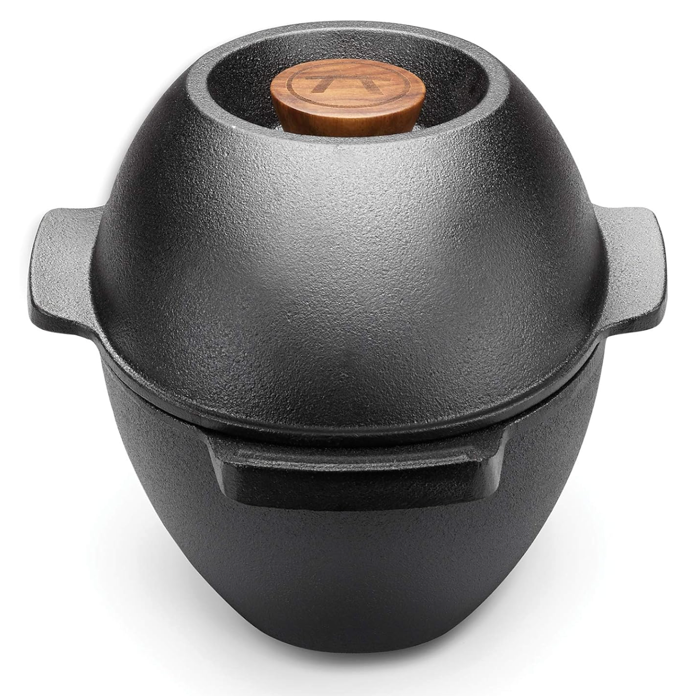 Outset Cast Iron Seafood & Mussel Pot with Lid – 2.5 Qt