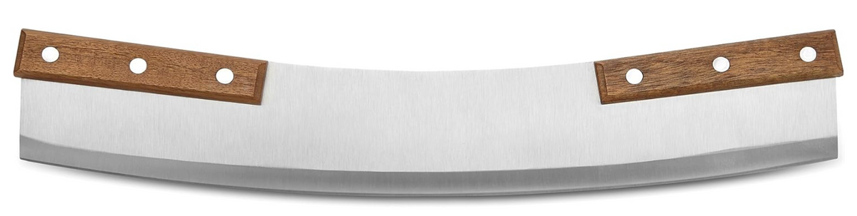 Outset Acacia Handle Pizza Rocker Cutter