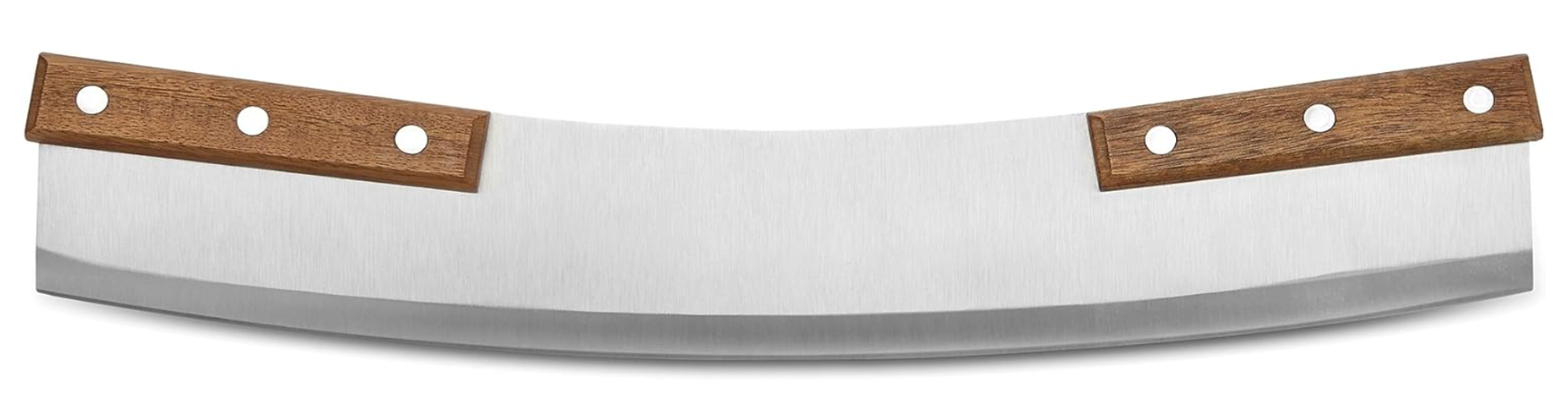 Outset Acacia Handle Pizza Rocker Cutter
